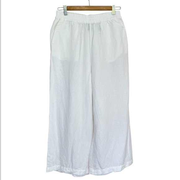 H&M Pants - H&M Linen Blend Wide Leg Cropped Pant - Size S